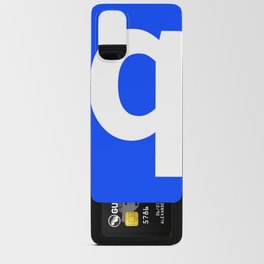 letter Q (White & Blue) Android Card Case