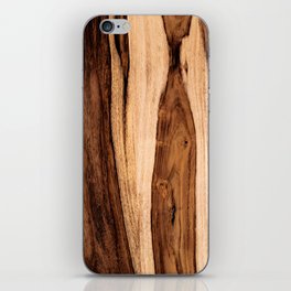 Sheesham Wood Grain Texture, Close Up iPhone Skin