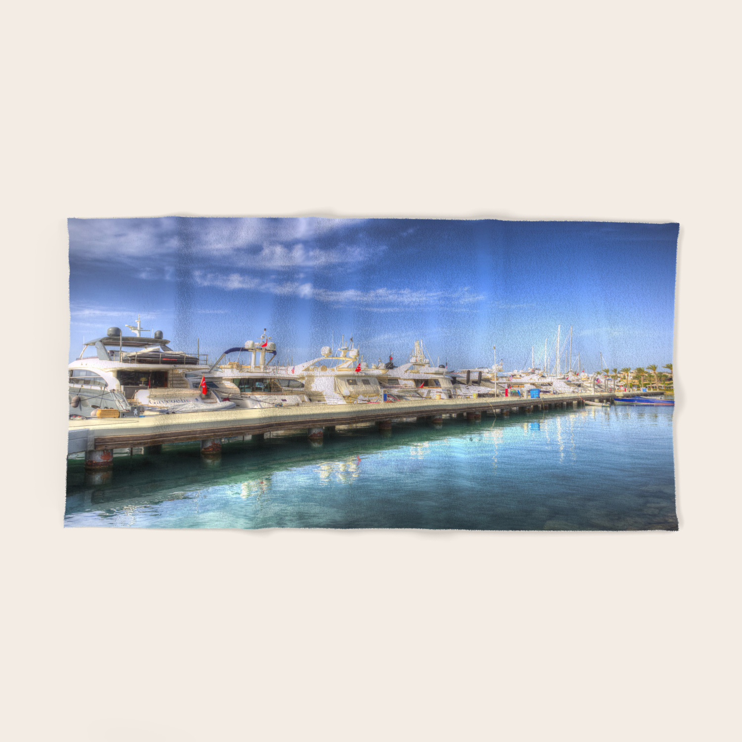 Yalikavak Marina Bodrum Hand Bath Towel By Davidpyatt Society6