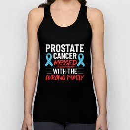 Prostate Cancer Blue Ribbon Survivor Awareness Unisex Tank Top