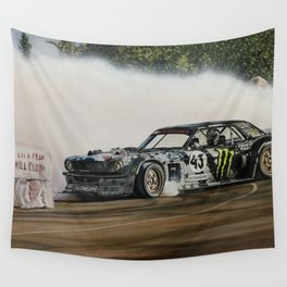 Ken Block Hoonicorn Drift Car Wall Tapestry