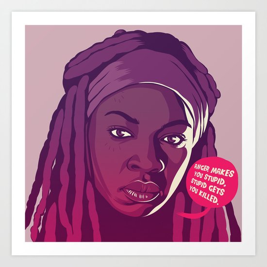 THE WALKING DEAD - Michonne Art Print