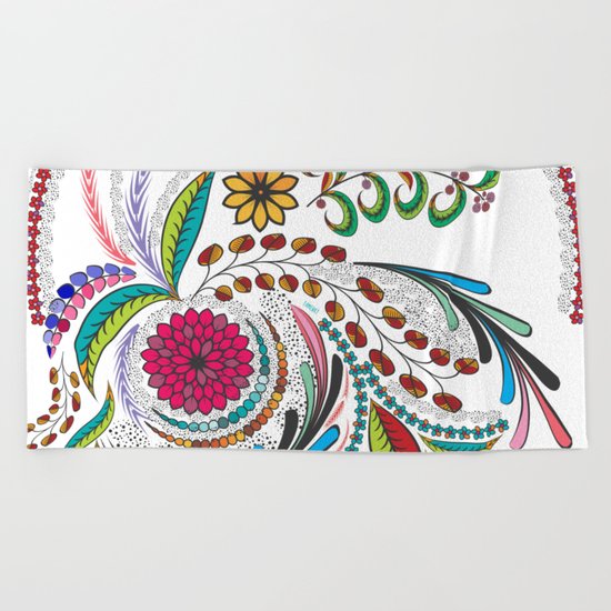 Colorful Vibes Beach Towel