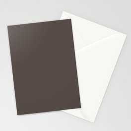 Molasses Brown Stationery Card