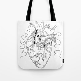 Vegan Heart Tote Bag
