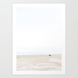 The lone surfer | fine art surf beach photography | Wanderlust at the ocean Art Print