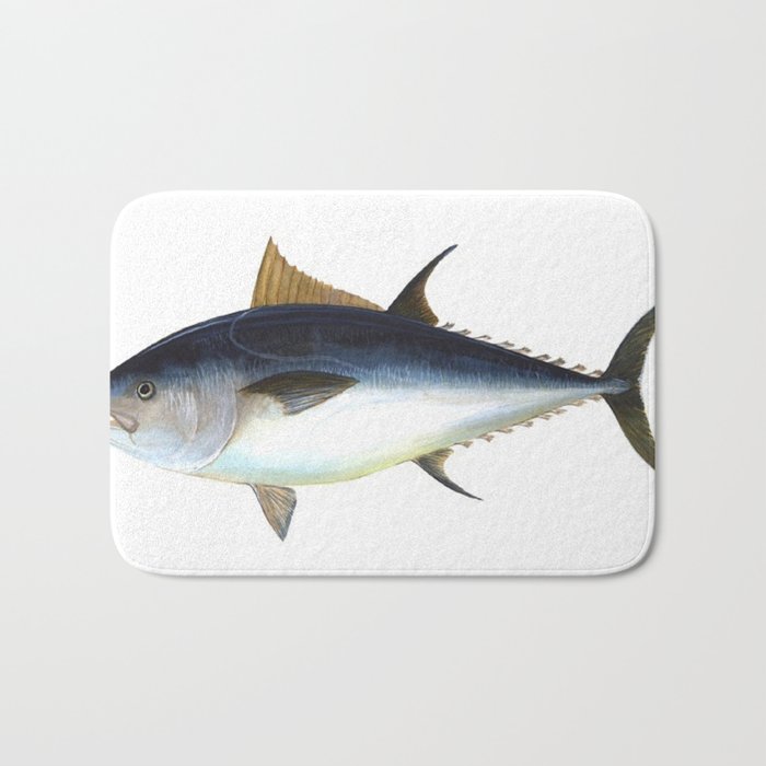 Bluefin Tuna illustration Bath Mat