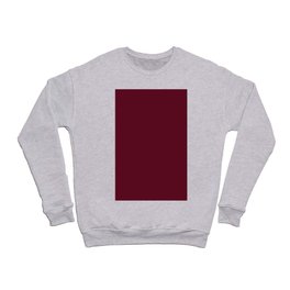 Dark Earthy Red - Solid Color Trend Fall Winter - Mid-Century Modern Crewneck Sweatshirt
