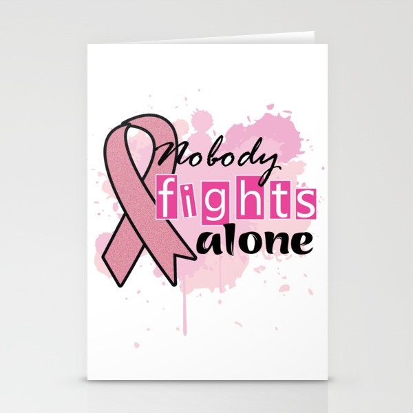 Nobody Fights Alone Breast Cancer Gifts, Shirt For Women Svg File