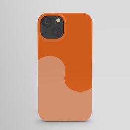 Orange Soda Wave Swirl iPhone Case