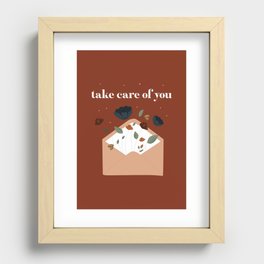 Take care of you Recessed Framed Print