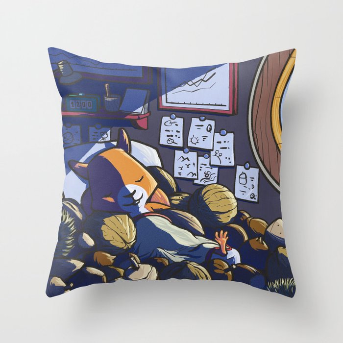 Sleep In Safe Throw Pillow By Dogduckhen Society6