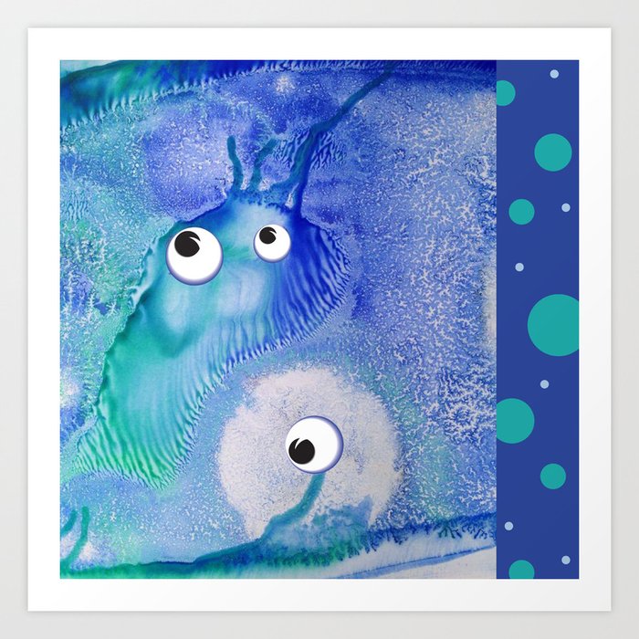 Bubble Monsters Art Print