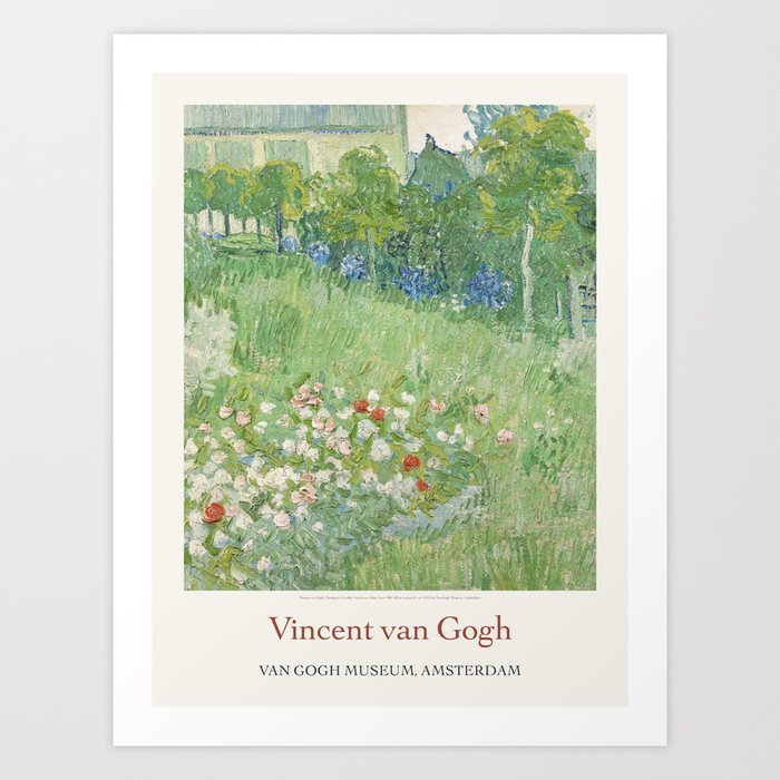 Vincent Van Gogh Daubignys Garden 1890 Art Exhibition Print Art Print