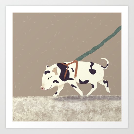 Baby Pig Original Design Art Print