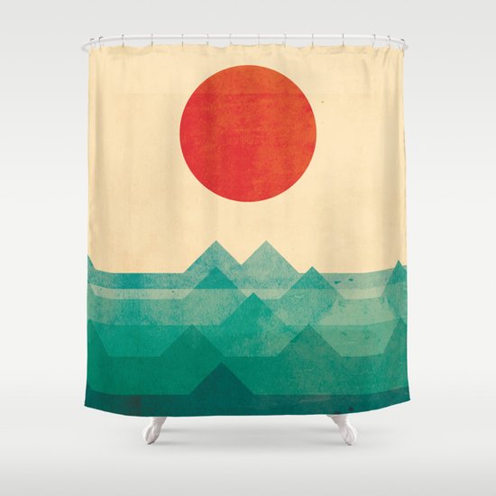 The ocean, the sea, the wave Shower Curtain