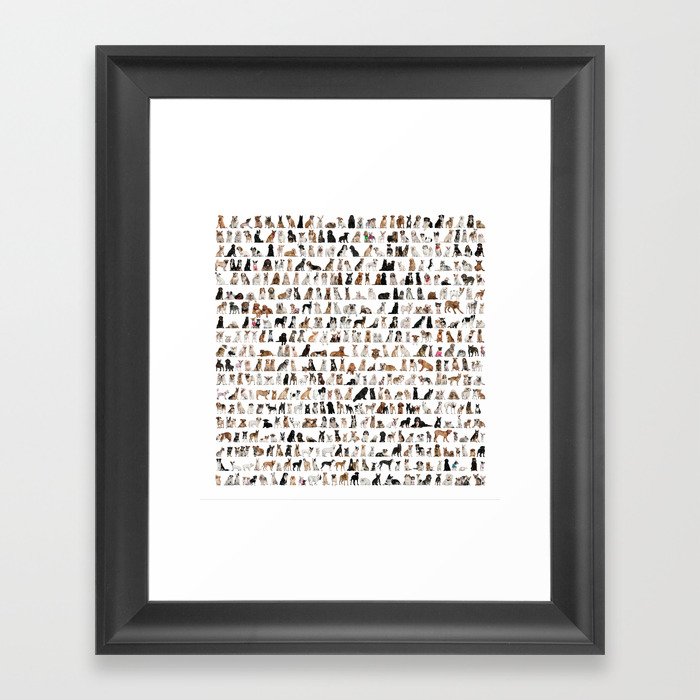 Dogs, Dogs and dogs Framed Art Print