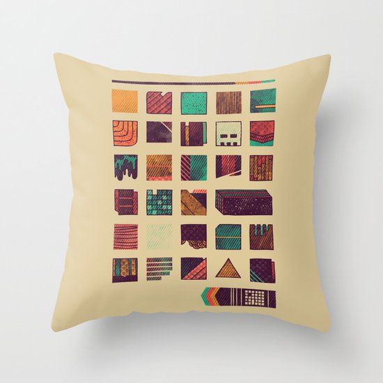 Swatches Throw Pillow