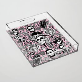 Pink Halloween Acrylic Tray