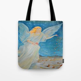 Bless me | Guardian Angels are Here | Angel of Abundance | Love Tote Bag