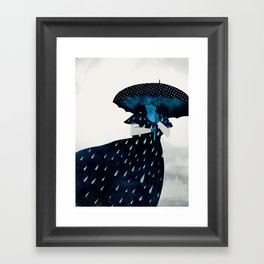 let it rain Framed Art Print