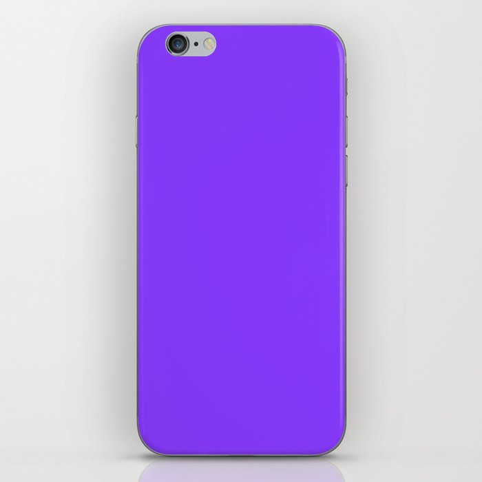 Simple Solid Color Aztech Purple All Over Print iPhone Skin