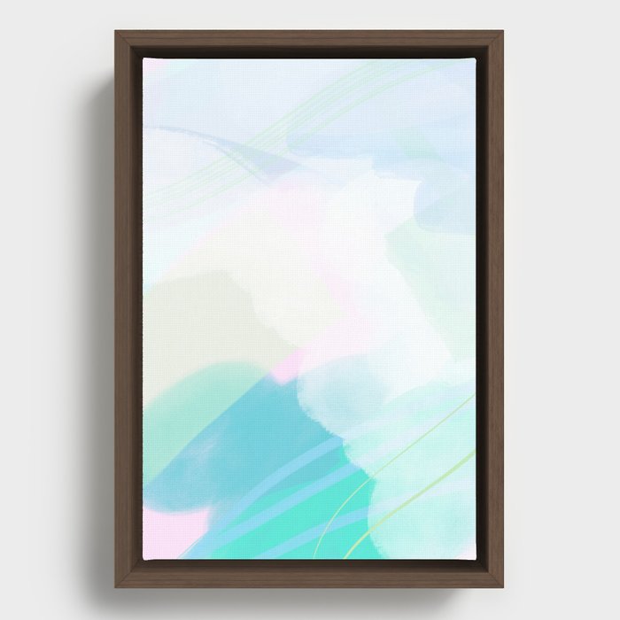 Clouds Framed Canvas