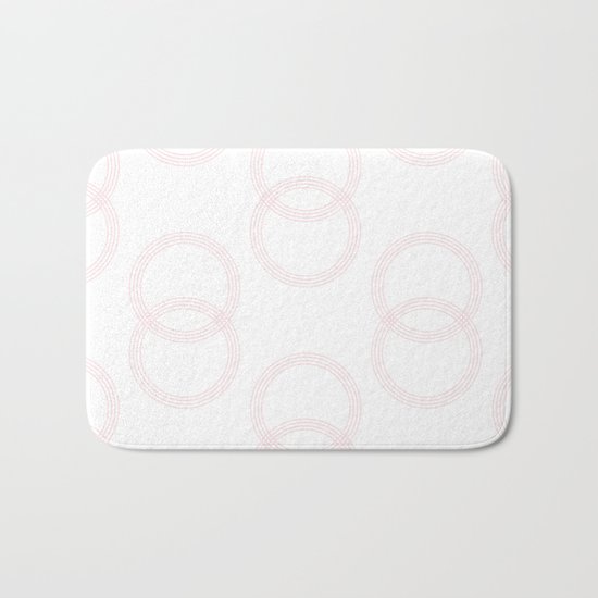 Simply Infinity Link in Flamingo Pink on White Bath Mat