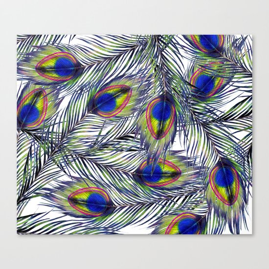 Peacock Pattern Canvas Print