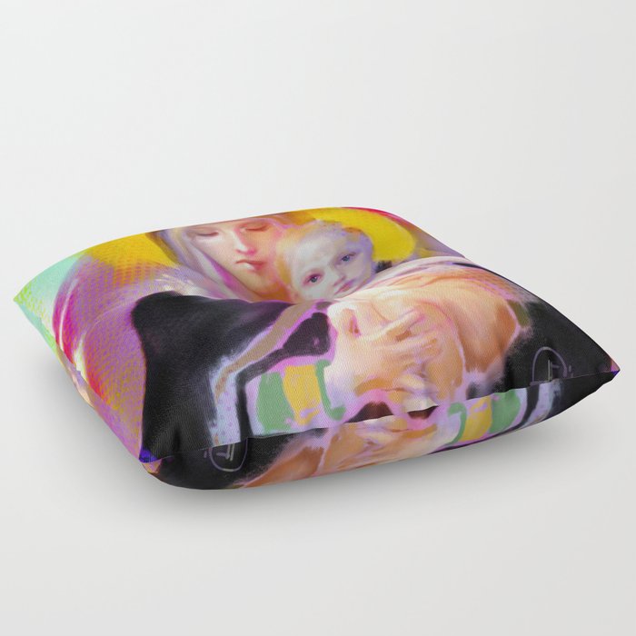 Our Lady Luminescence  Floor Pillow