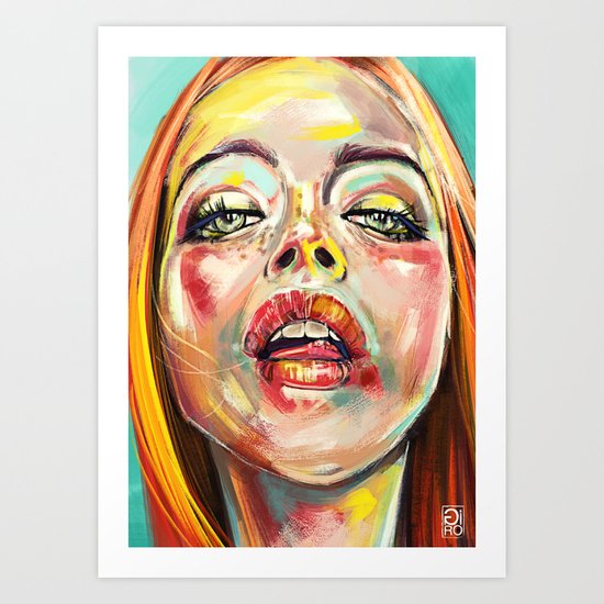Summer Glowing Art Print