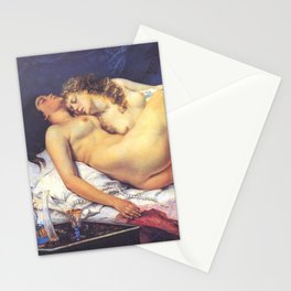 The Sleepers - Gustave Courbet Stationery Cards