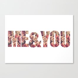 Me & You Graphic Canvas Print
