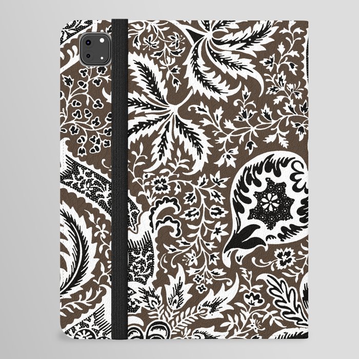 William Morris "India" 5. brown iPad Folio Case