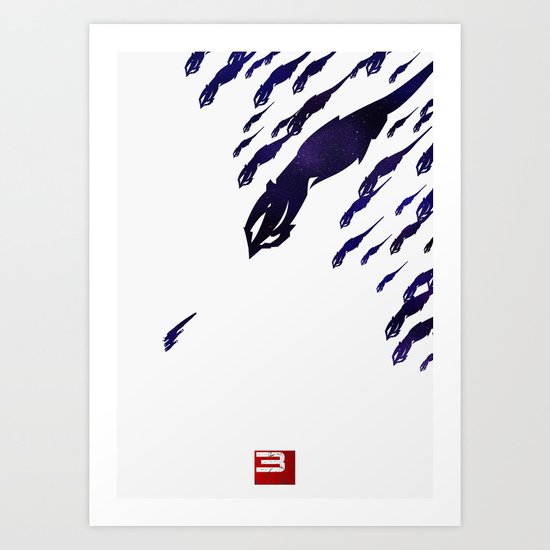 Mass Effect 3 (w/quote) Art Print