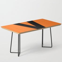 Letter V (Black & Orange) Coffee Table