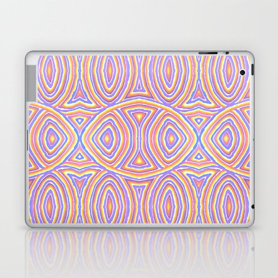 Crazy Pattern Lavender Laptop & iPad Skin