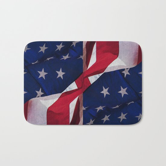 RED, WHITE AND BLUE Bath Mat