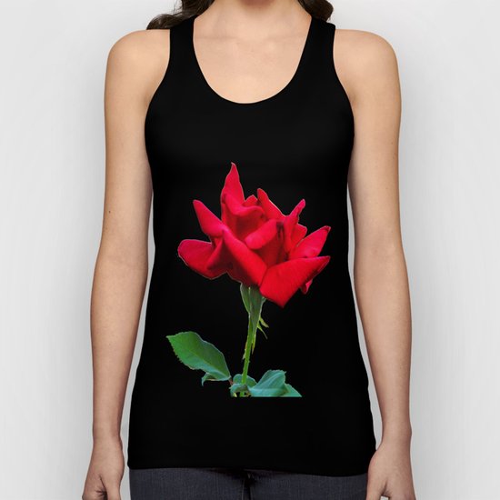 Red Rose Unisex Tank Top