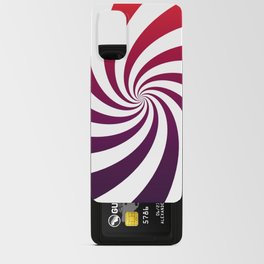 Red 60's Swirl Android Card Case