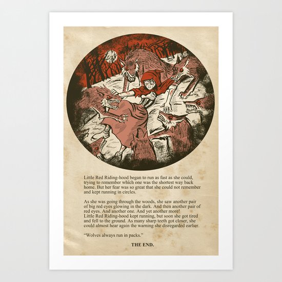 Little Red Riding Hood - Untold Ending Art Print