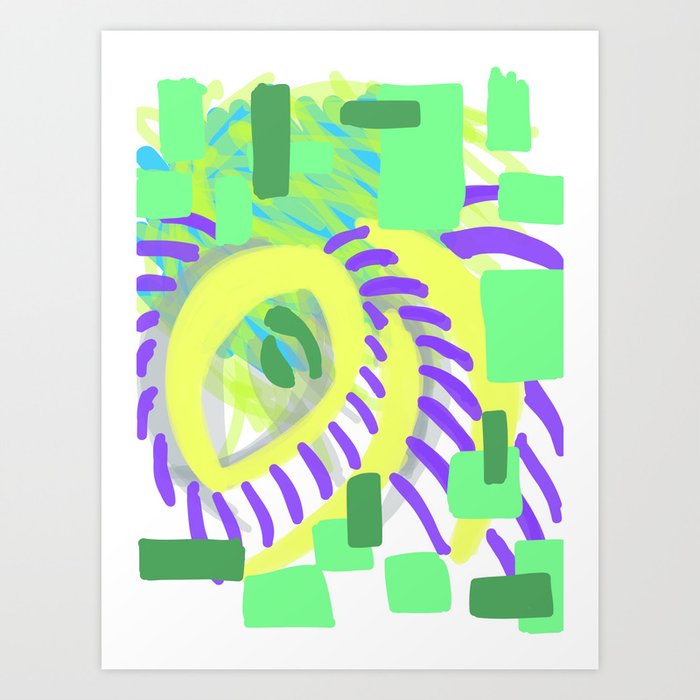 vibrant eye Art Print