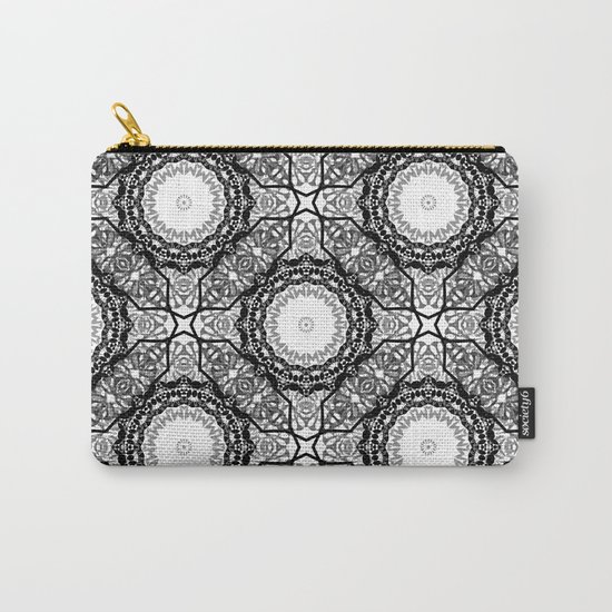 Black and white ornament . 7 Carry-All Pouch