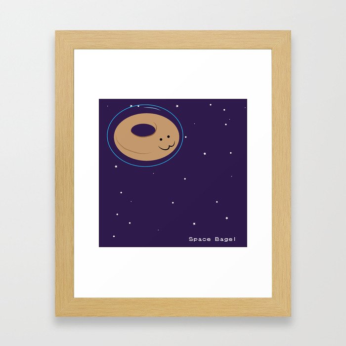 Space Bagel Framed Art Print