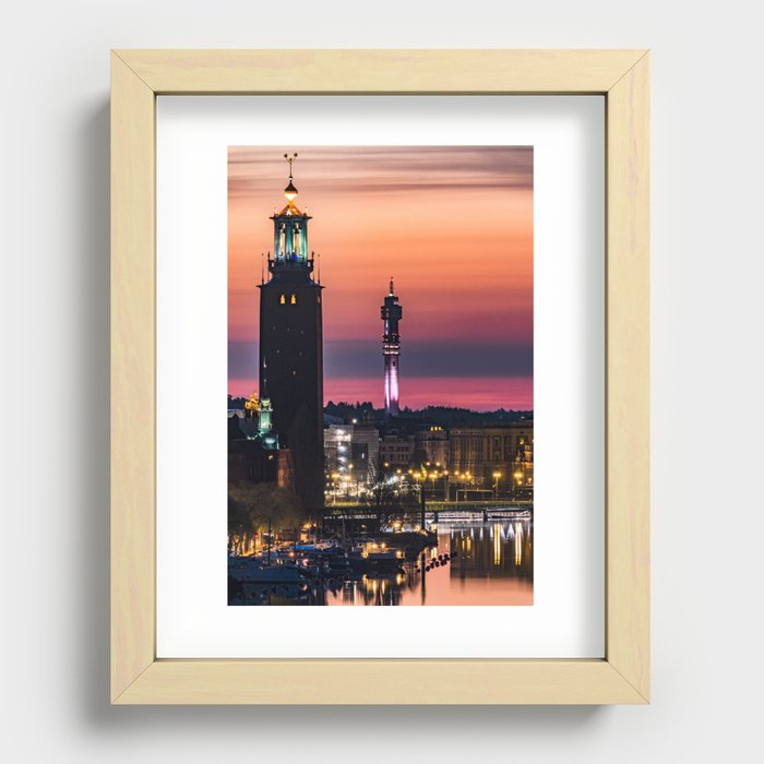 Stockholm City Hall Recessed Framed Print