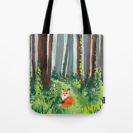 Fox in the Woods  Tote Bag