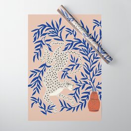 Leopard Vase Wrapping Paper