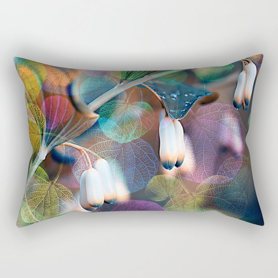 Floral abstract(48). Rectangular Pillow