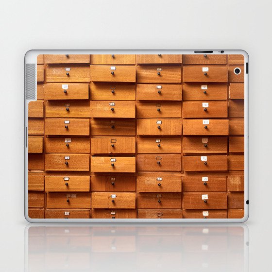 Wooden Cabinet With Drawers Laptop Ipad Skin By Skleznev Society6