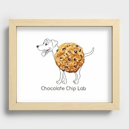 Dog Treats - Chocolate Chip Lab Recessed Framed Print